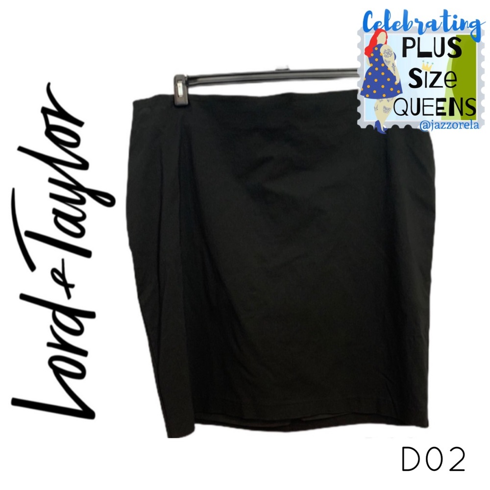 NWT L&T Black Skirt 22W (D02)